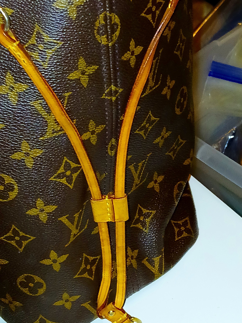 Louis Vuitton Set Neverfull Mm Bag Authentic Monogram Tote Shoulder Bag & Wallet - Picture 7 of 15
